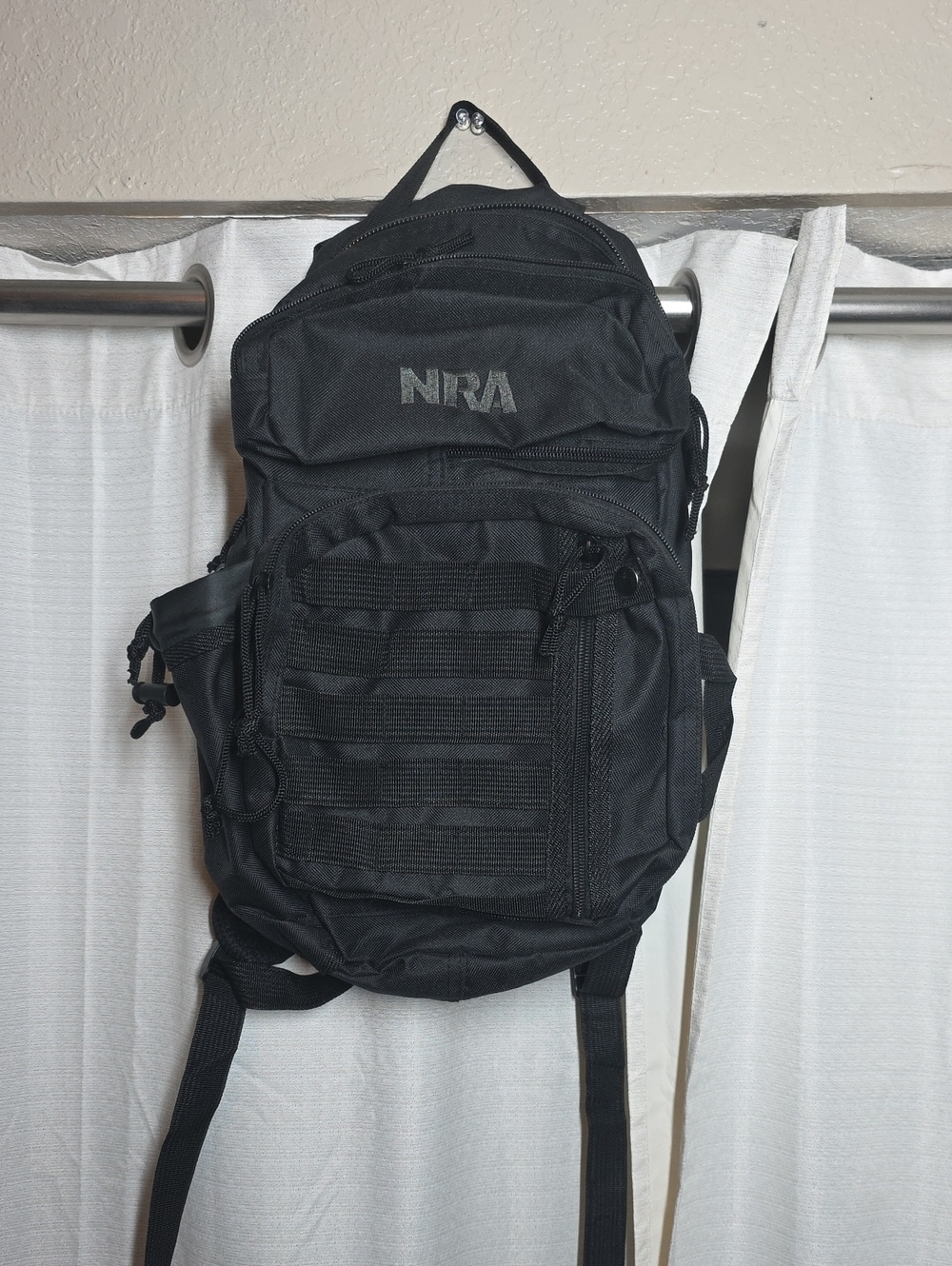 Black NRA Tactical Daypack - Compact Men’s Backpack